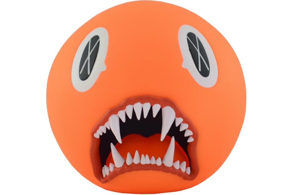 KAWS Cat Teeth Bank Vinyl Figure Orange