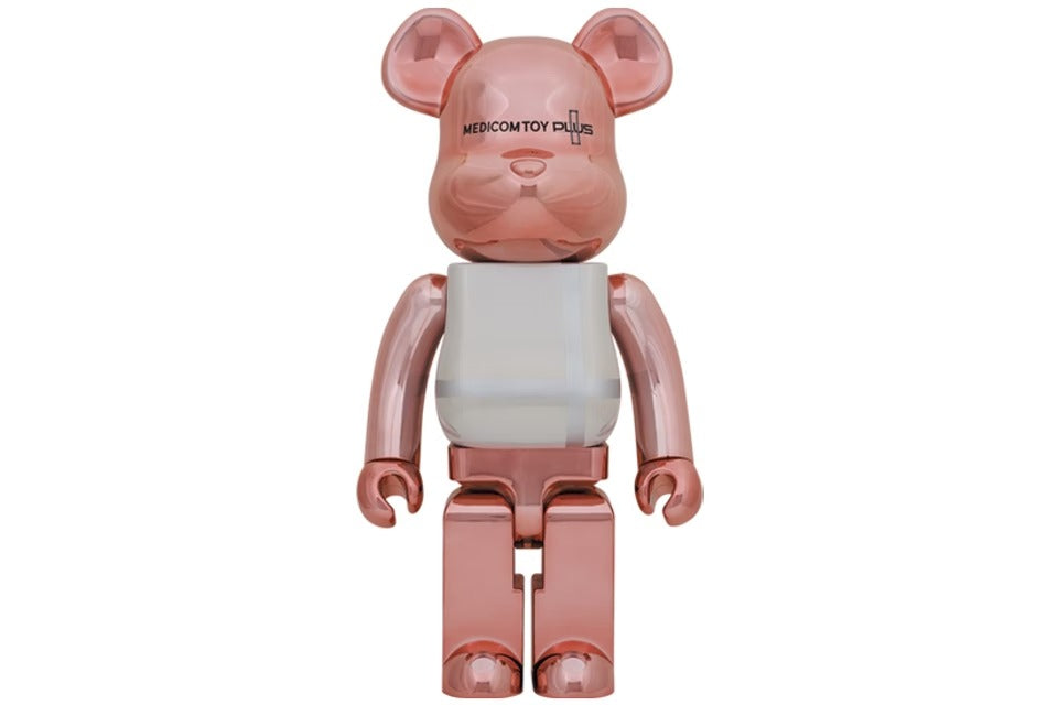 Bearbrick Medicom Toy Plus 1000% Pink Gold Chrome Ver.