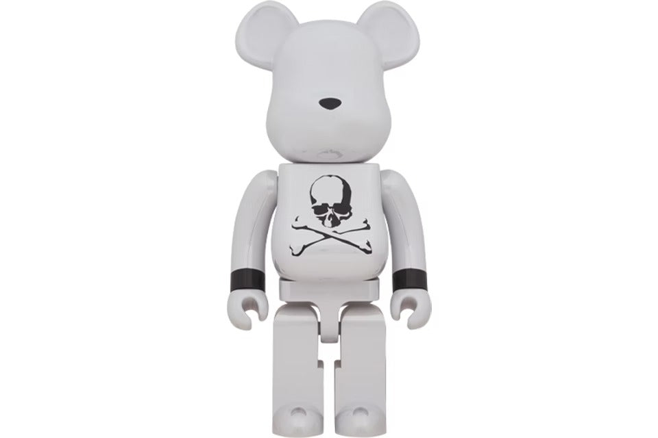 Bearbrick x mastermind JAPAN 1000% WHITE CHROME
