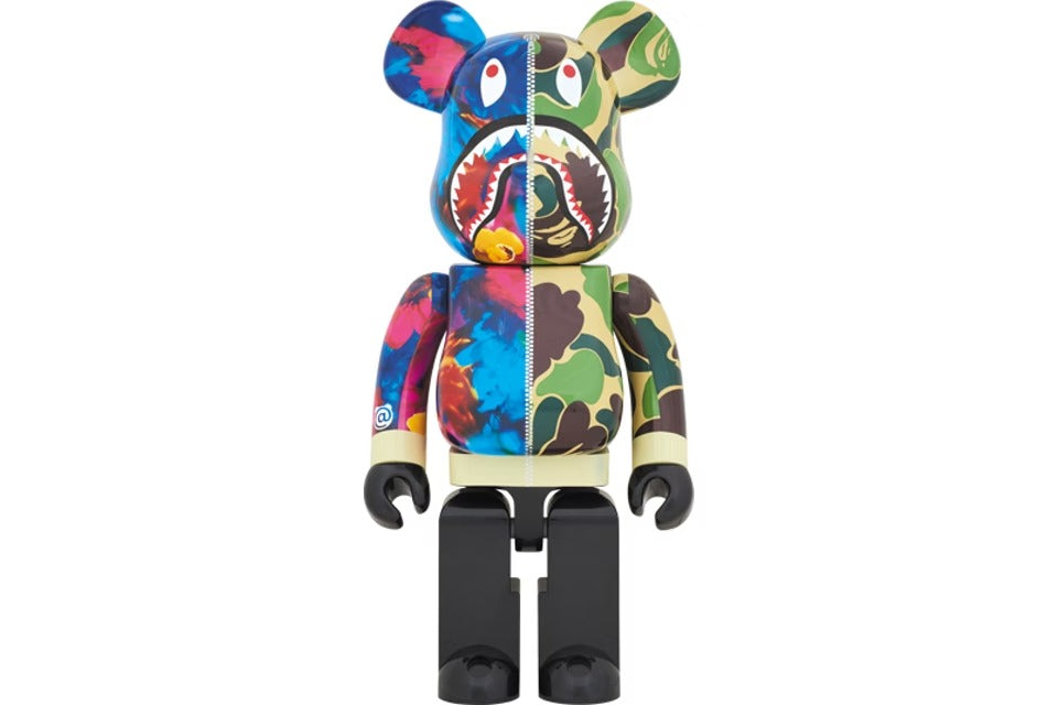 Bearbrick x Bape x Mika Ninagawa Shark 1000% Green