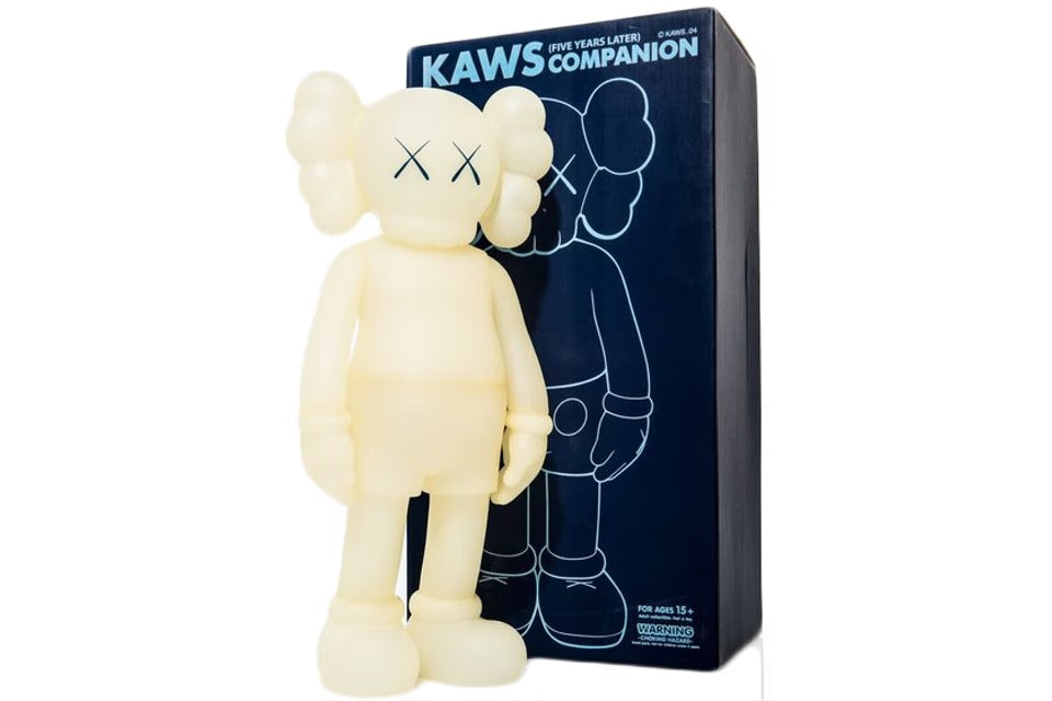 KAWS Five Years Later Companion Vinyl Figure Glow In The Dark (Blue Eyes)