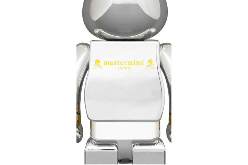 Bearbrick x mastermind JAPAN 1000% Silver