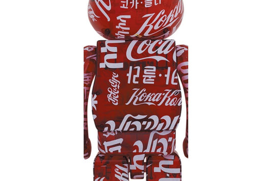 Bearbrick atmos x Coca-Cola 1000% Clear Red