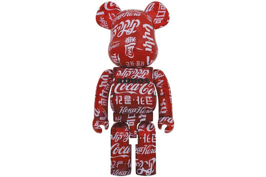 Bearbrick atmos x Coca-Cola 1000% Clear Red