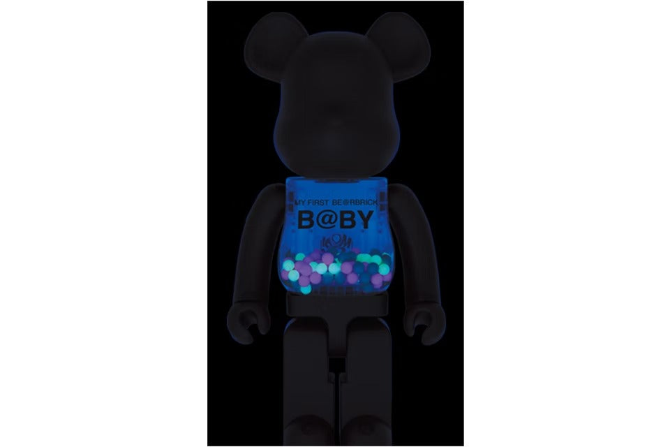 Bearbrick My First Baby 1000% Matte Black Glow