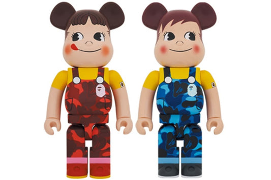 Bearbrick x Bape Peko-chan & Poko-chan 1000% Set