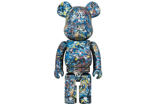 Bearbrick Jackson Pollock Studio 1000% Chrome Ver.