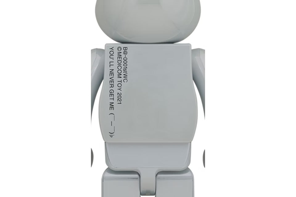 Bearbrick 20th Anniv. 1st Model 1000% White Chrome