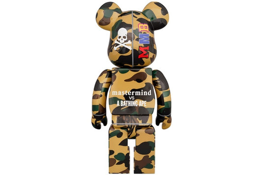 Bearbrick Mastermind vs Bape(R) 1000% Yellow