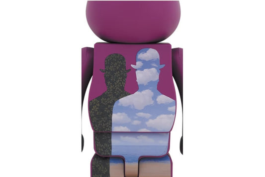 Bearbrick René Magritte (L'oiseau de ciel 1965/La belle societe 1965) 1000%