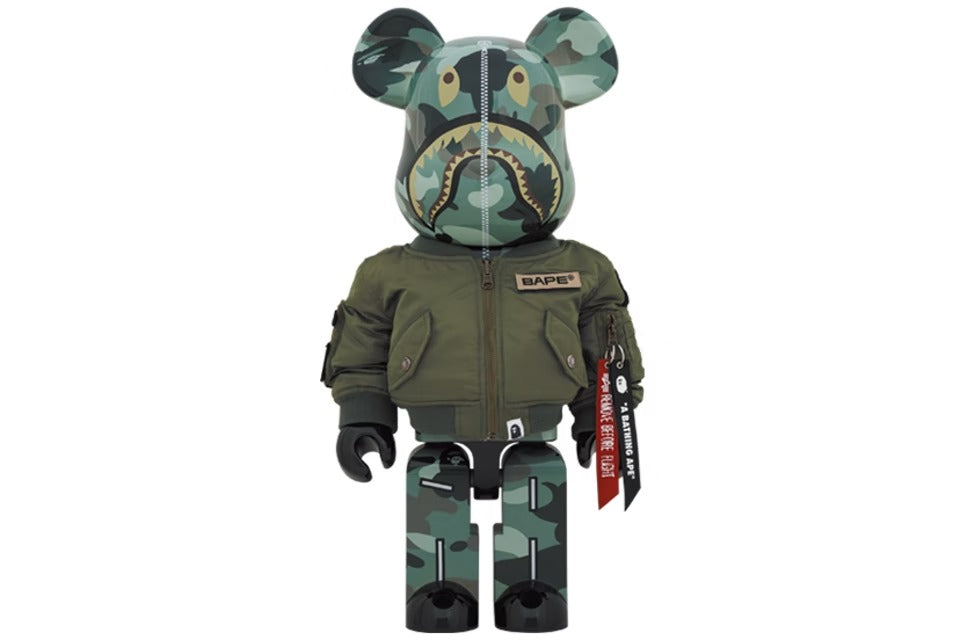 Bearbrick x Bape x Alpha Industries 1000%