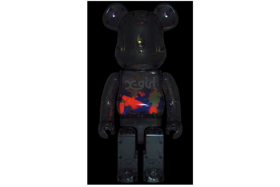 Bearbrick X-girl 2021 Blue 1000%