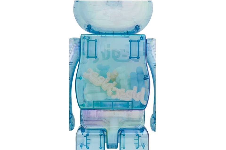 Bearbrick X-girl 2021 Blue 1000%