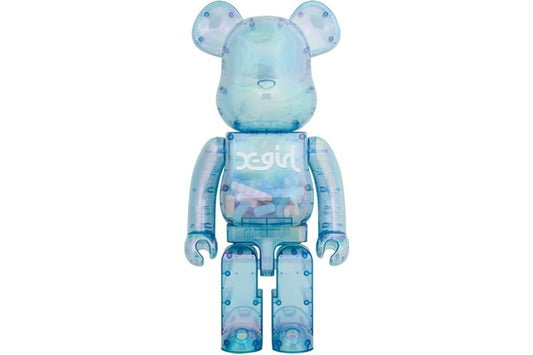 Bearbrick X-girl 2021 Blue 1000%