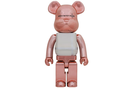 Bearbrick Medicom Toy Plus 1000% Pink Gold Chrome Ver.