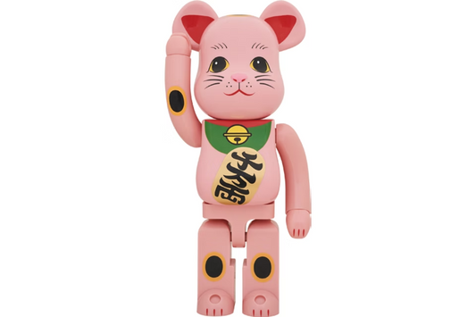 Bearbrick Beckoning Cat Phosphorescent 1000% Red