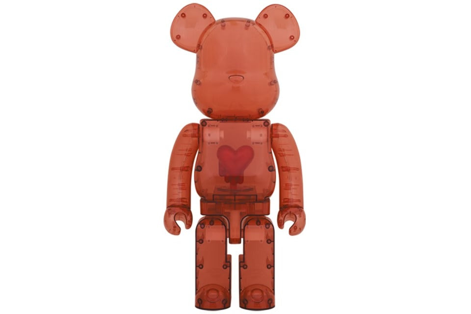 Bearbrick Emotionally Unavailable Clear Red Heart 1000%