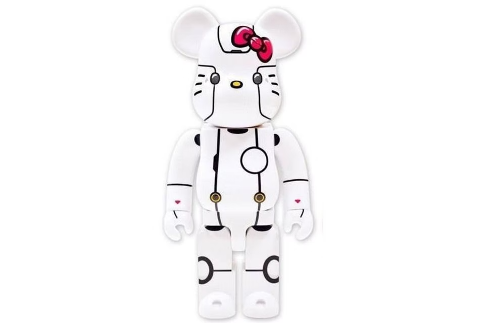 Bearbrick Robot Hello Kitty 1000% White