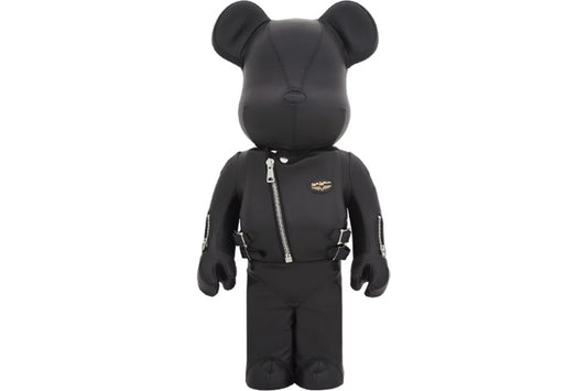 Bearbrick Lewis Leathers 1000% Black