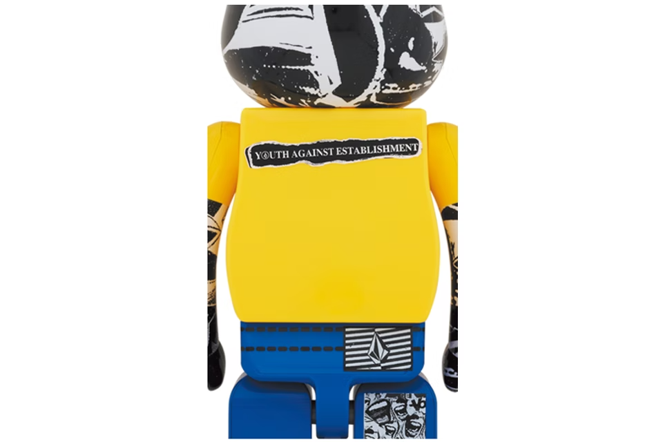 Bearbrick x Volcom 30th Anniversary 1000% Yellow/Blue