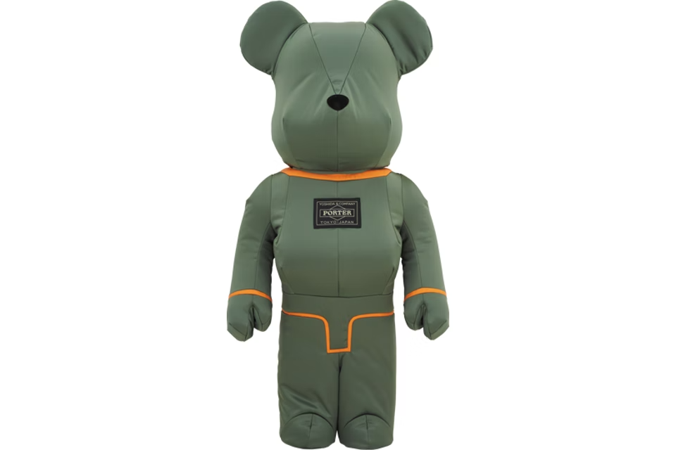 Bearbrick x Porter Tanker 1000% Sage Green