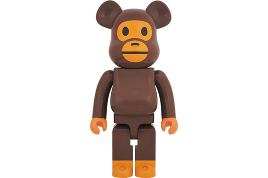 Bearbrick x Bape Baby Milo 1000% Brown