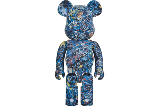 Bearbrick x Jackson Pollack Studio Water Print 1000% Multi