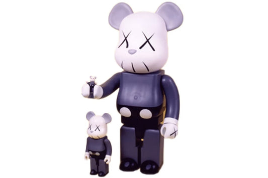 Bearbrick Kaws 1000% Grey Mono