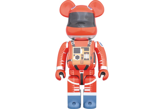 Bearbrick x 2001 A Space Odyssey Space Suit 1000% Orange