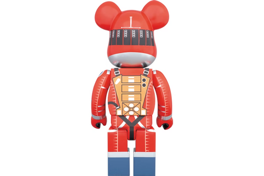 Bearbrick x 2001 A Space Odyssey Space Suit 1000% Orange