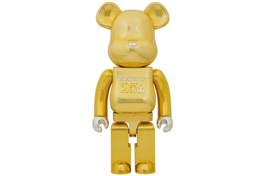 Bearbrick Medicom Toy 25th Anniversary 1000% Gold Chrome