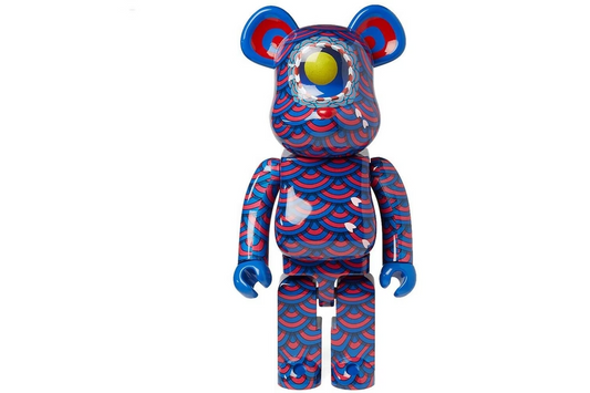 Bearbrick Medicom Yasuto Sasada Kujaku Peacock 1000% Purple