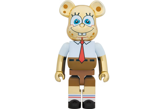 Bearbrick Spongebob Gold Chrome 1000% Gold