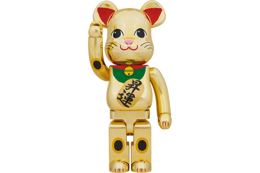 Bearbrick Maneki Neko Gold Plated Ascension 1000%