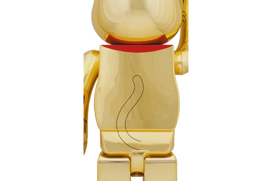 Bearbrick Maneki Neko Gold Plated Ascension 1000%