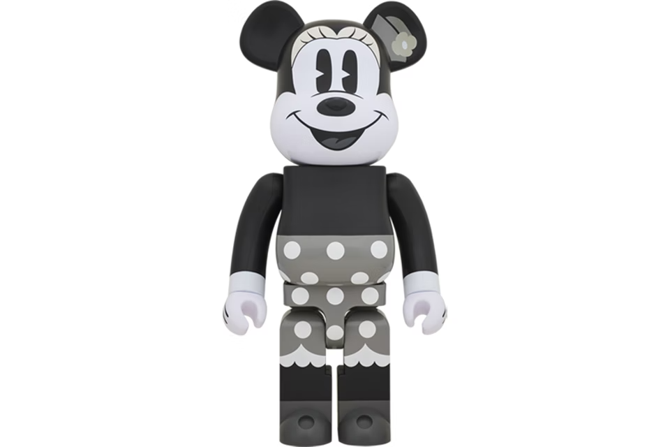 Bearbrick x Disney Minnie Mouse B&W Version 1000% Multi