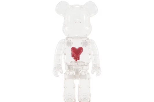 Bearbrick Emotionally Unavailable Red Heart 1000% Clear