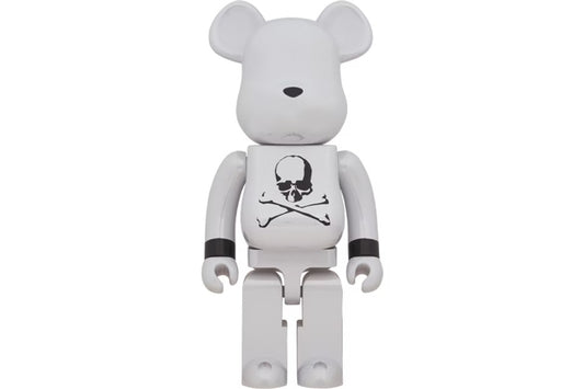 Bearbrick x mastermind JAPAN 1000% WHITE CHROME
