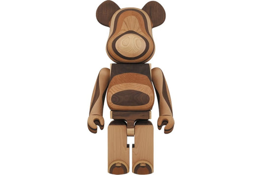 Bearbrick Layered Wood 1000% Multi