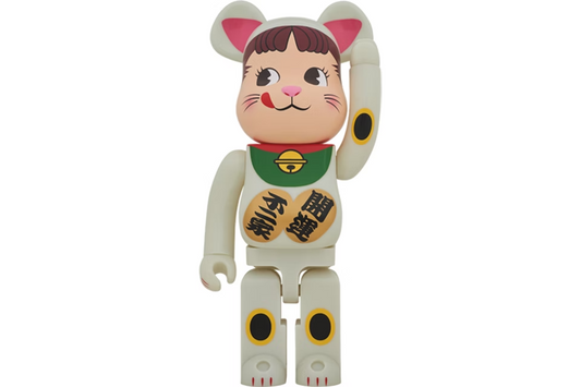 Bearbrick Beckoning Cat Peko-Chan 1000% Phosphorescent