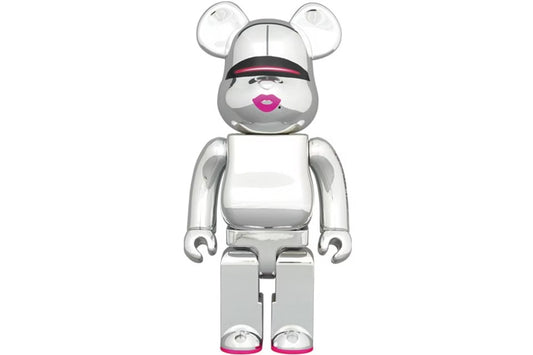 Bearbrick Sorayama x 2G 1000% Silver Ver.