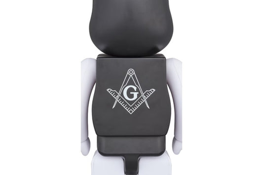 Bearbrick x Freemasonry x Fragment 1000% Black