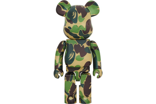 Bearbrick x A Bathing Ape ABC Camo 1000% Green