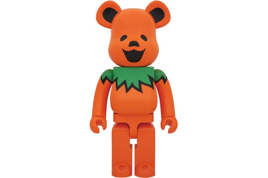 Bearbrick x Grateful Dead Dancing Bears 1000% Orange