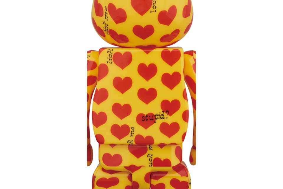 Bearbrick Yellow Heart 1000% Yellow