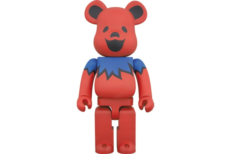 Bearbrick x Grateful Dead Dancing Bears 1000% Red