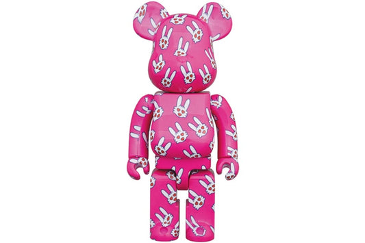 Bearbrick Hitohata Rabbit (Kiyoshiro Imawano 50th Celebration) 1000% Pink