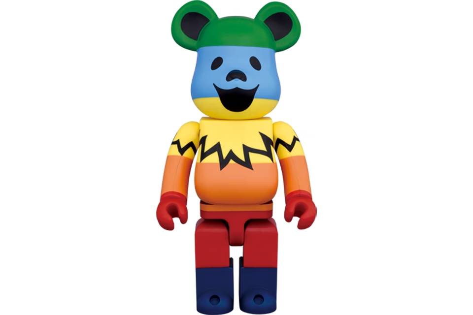 Bearbrick x Grateful Dead Dancing Bears 1000% Rainbow