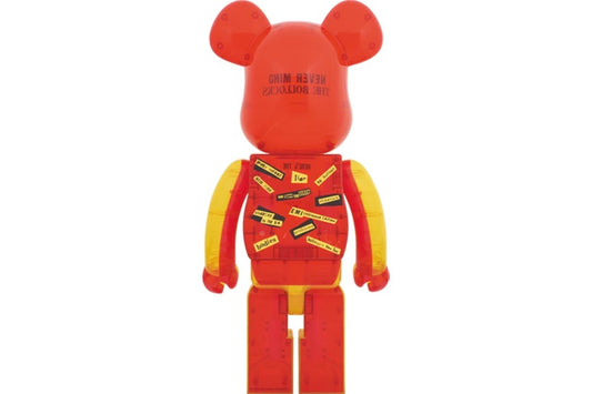 Bearbrick x Sex Pistols Clear Version 1000% Orange