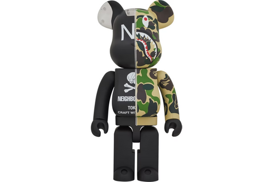 Bearbrick x A Bathing Ape x Neighborhood 1000% Multi